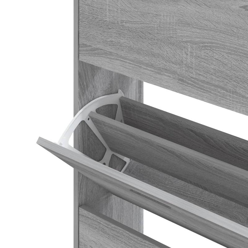 Schoenenkast 63X24X Bewerkt Hout Grijs Sonoma