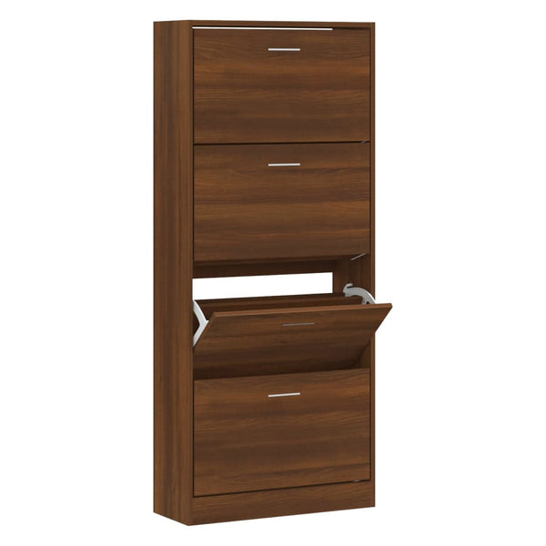 Schoenenkast 63X24X Bewerkt Hout Bruin Eikenkleur