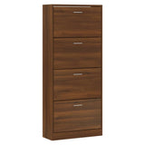 Schoenenkast 63X24X Bewerkt Hout Bruin Eikenkleur