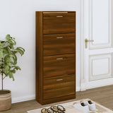 Schoenenkast 63X24X Bewerkt Hout Bruin Eikenkleur