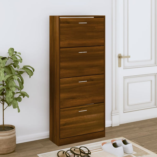 Schoenenkast 63X24X Bewerkt Hout Bruin Eikenkleur