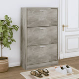 Schoenenkast 63X24X Bewerkt Hout Betongrijs