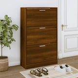 Schoenenkast 63X24X Bewerkt Hout Bruin Eikenkleur