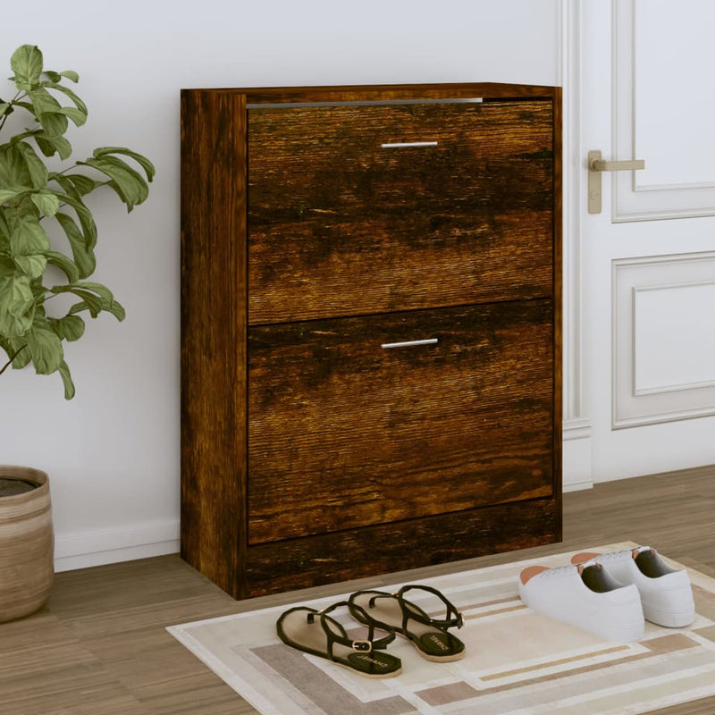 Schoenenkast 63X24X Bewerkt Hout Kleurig Gerookt Eiken