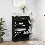Schoenenkast 63X24X104 Cm Bewerkt Hout