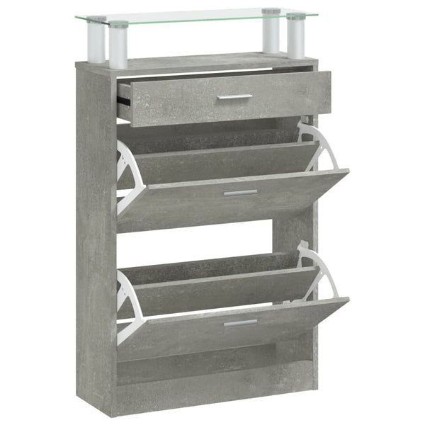 Schoenenkast 63X24X104 Cm Bewerkt Hout