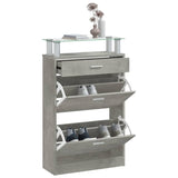 Schoenenkast 63X24X104 Cm Bewerkt Hout