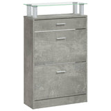 Schoenenkast 63X24X104 Cm Bewerkt Hout