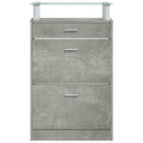Schoenenkast 63X24X104 Cm Bewerkt Hout