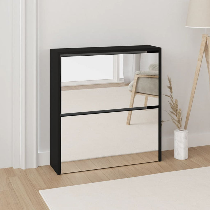 Schoenenkast Tweelaags Met Spiegel 63X17X