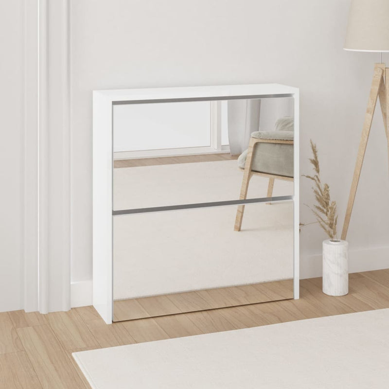 Schoenenkast Tweelaags Met Spiegel 63X17X