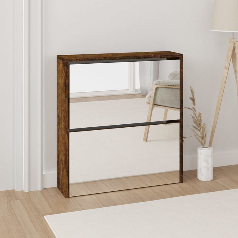 Schoenenkast Tweelaags Met Spiegel 63X17X