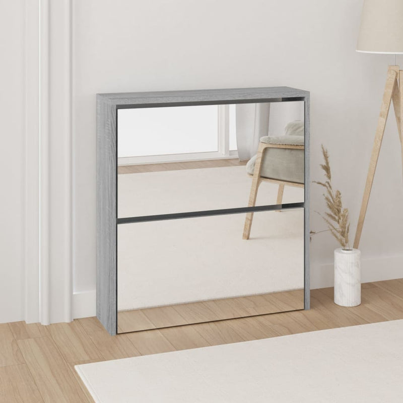Schoenenkast Tweelaags Met Spiegel 63X17X