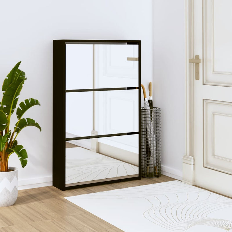 Schoenenkast Tweelaags Met Spiegel 63X17X