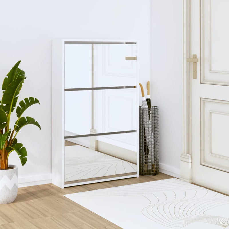 Schoenenkast Tweelaags Met Spiegel 63X17X