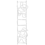 Kerstfiguur Kerstman Op Ladder Opvouwbaar 552 Led's 50X200 Cm