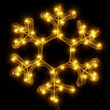 Kerstfiguur Sneeuwvlok Met 48 Warmwitte Led's