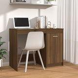 Bureau 100X50X76 Cm Bewerkt Hout Artisanaal Eikenkleur