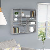Wandschap 90X16X78 Cm Bewerkt Hout Kleur