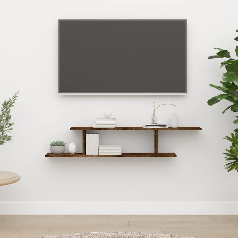 Wandgemonteerde Tv Plank Met Plank 125 X 18 X 23 Cm