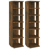 Schoenenrekken 27,5X27X102 Cm Bewerkt Hout