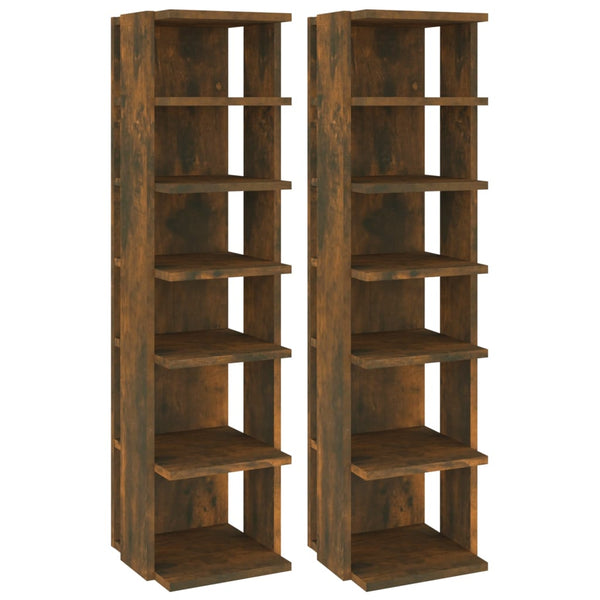 Schoenenrekken 27,5X27X102 Cm Bewerkt Hout