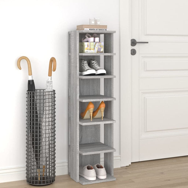 Schoenenrek 27,5X27X102 Cm Bewerkt Hout