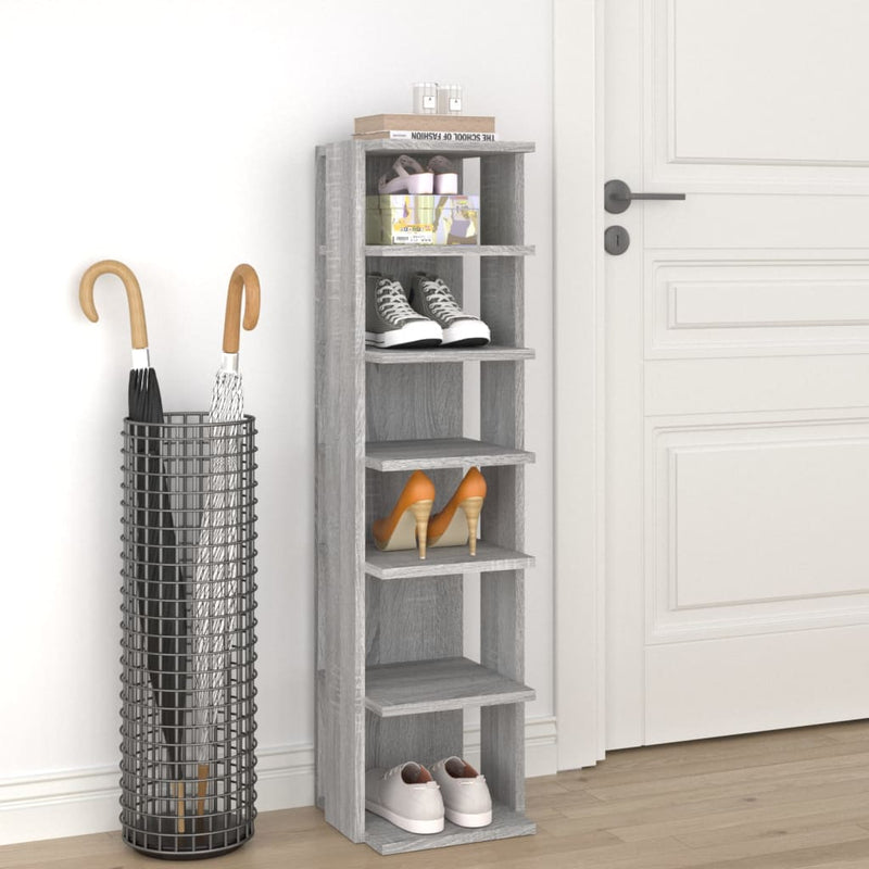 Schoenenrek 27,5X27X102 Cm Bewerkt Hout
