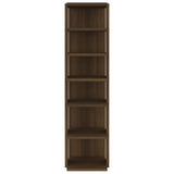 Schoenenrekken 27,5X27X102 Cm Bewerkt Hout Bruineiken