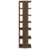 Schoenenrekken 27,5X27X102 Cm Bewerkt Hout Bruineiken