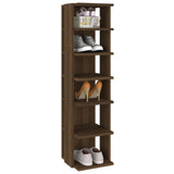 Schoenenrekken 27,5X27X102 Cm Bewerkt Hout Bruineiken