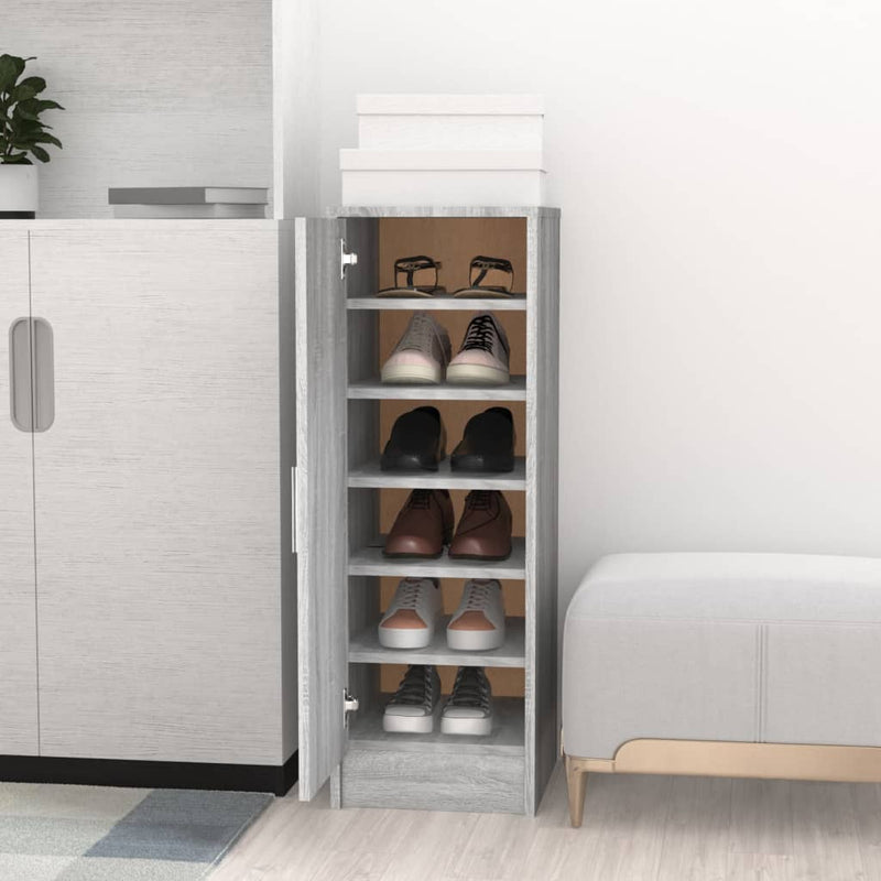 Schoenenkast Bewerkt Hout Artisanaal Eikenkleur
