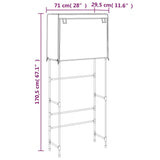 Opbergrek Voor Boven Wasmachine 2-Laags 71X29,5X170,5 Cm