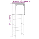 Toiletrek 2-Laags 56X30X170 Cm Ijzer