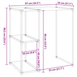Opbergrek Voor Boven Wasmachine 87X55X90,5 Cm Ijzer