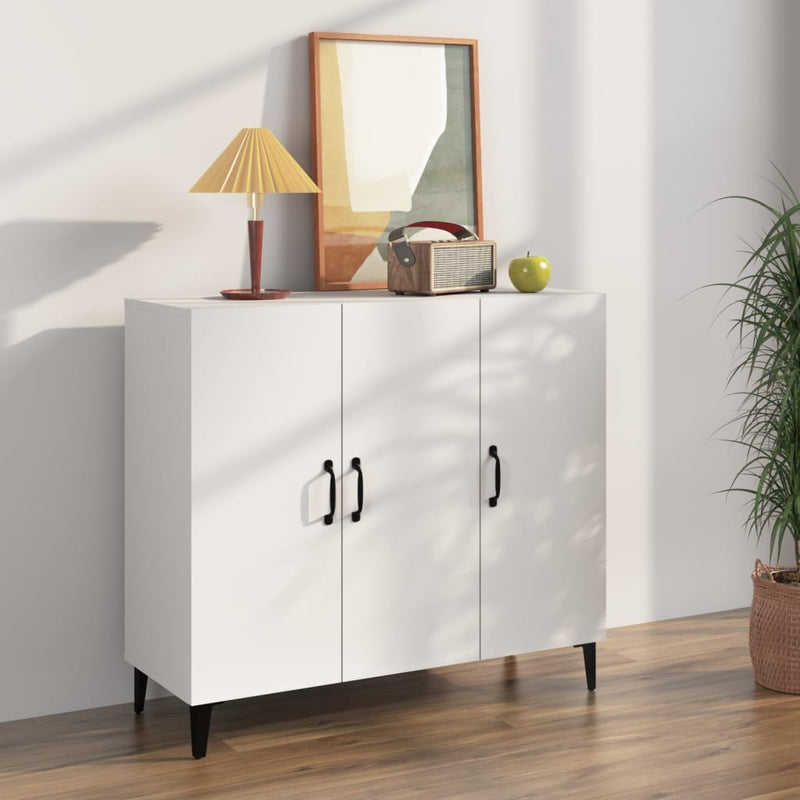 Dressoir 90X34X80 Cm Bewerkt Hout Artisanaal Eikenkleur