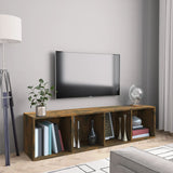 Boekenkast/Tv-Meubel 36X30X143Cm Bewerkt Hout Kleurig