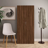Schoenenkast 80X35,5X180 Cm Bewerkt Hout