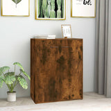 Dressoir 60X30X75 Cm Bewerkt Hout Artisanaal Eikenkleur