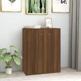 Dressoir 60X30X75 Cm Bewerkt Hout Artisanaal Eikenkleur