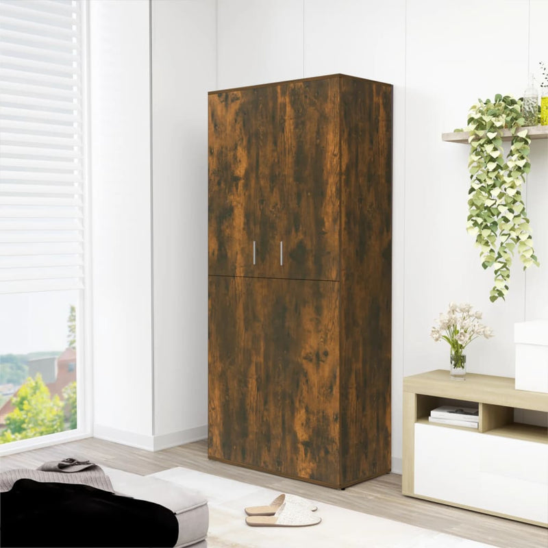 Schoenenkast 80X39X178 Cm Bewerkt Hout Kleurig