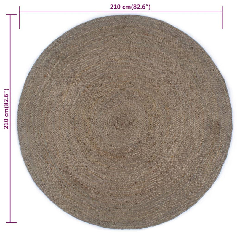 Vloerkleed Handgemaakt Rond Jute