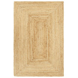 Vloerkleed Handgemaakt Jute Naturel