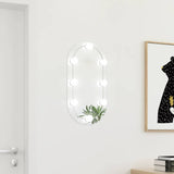 Wandspiegel Met Led's Glas Wit