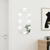 Wandspiegel Met Led's Glas Wit