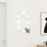 Wandspiegel Met Led's Glas Wit