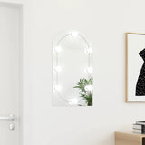 Wandspiegel Met Led's Glas Wit