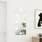 Wandspiegel Met Led's Glas Wit
