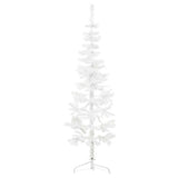 Kunstkerstboom Half Met Standaard Smal Wit