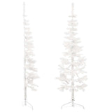 Kunstkerstboom Half Met Standaard Smal Wit
